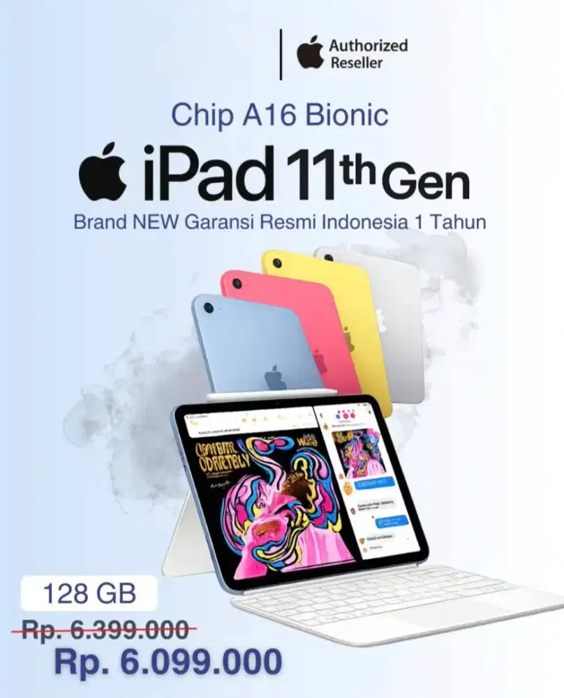 Kredit Ipad 11 Wifi 128Gb Free 1x cicilan & Holder