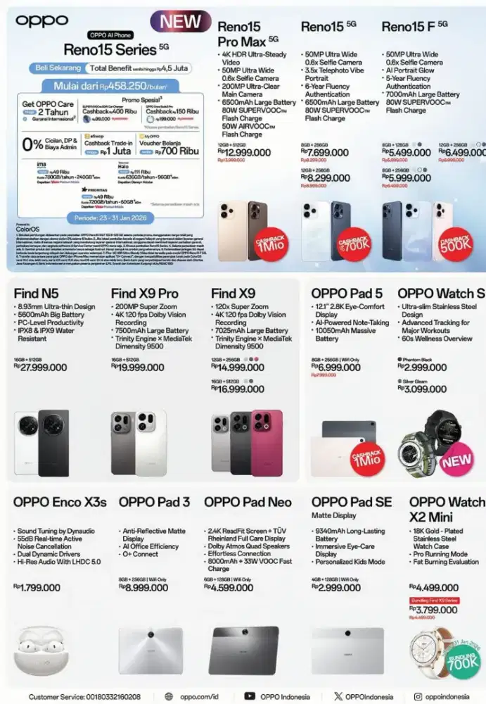 Promo Oppo Series Terbaru