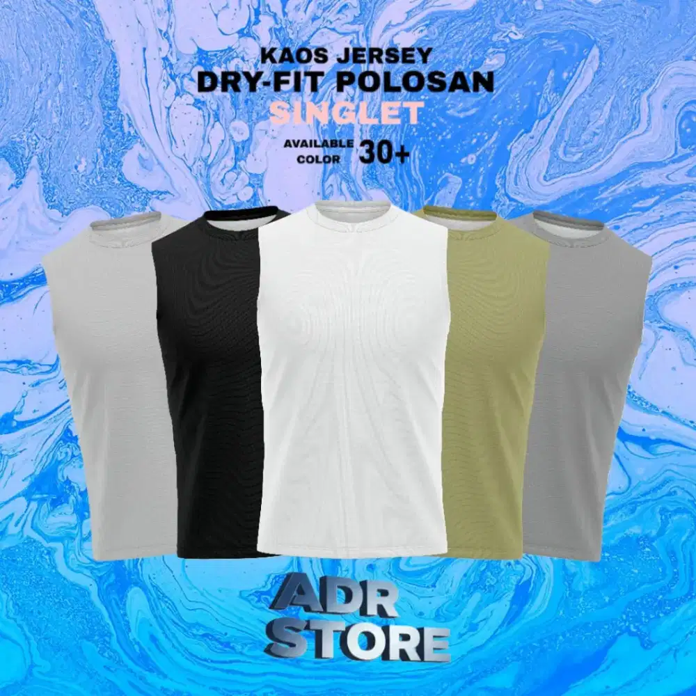kaos singlet lekbong olahraga dryfit