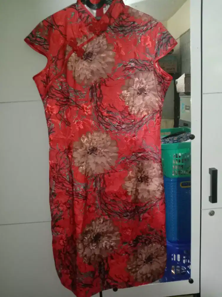 Dress Congsam maroon
