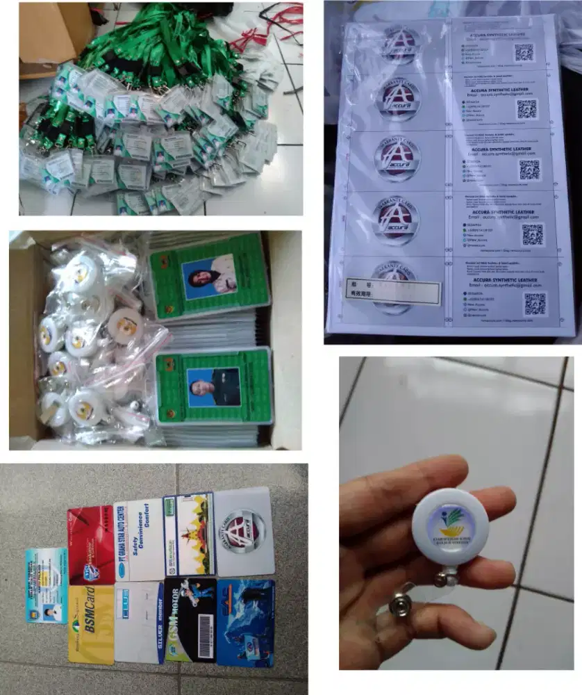 Pembuatan Member Card dan ID berbahan press PVC dan jasa percetakan