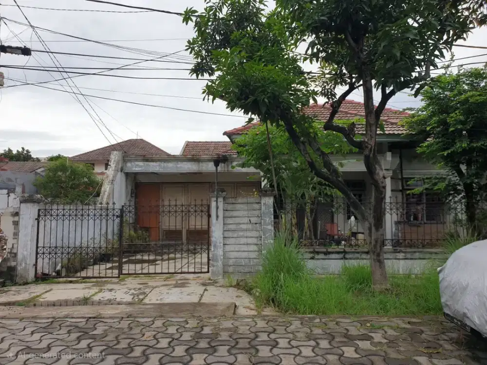 Rumah Manyar Indah  HITUNG TANAH  STRATEGIS