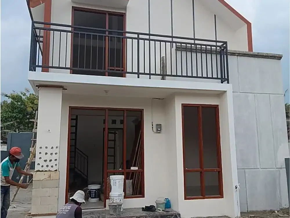 Rumah Scandinavian Mezanine dekat RS UII di Pandak Bantul Proses Bangun
