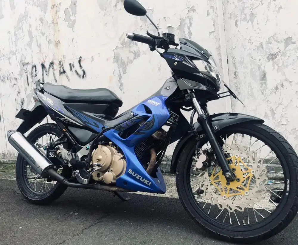 Satria fu150 scd 2010 biru hitam