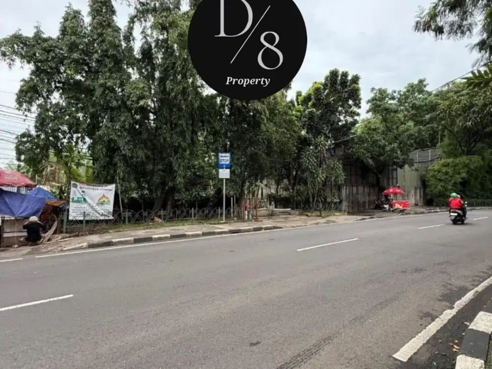 DIJUAL TANAH KOMERSIAL HANGLEKIR RAYA KEBAYORAN BARU, BENTUK KOTAK, PRIME AREA, LT 635m2, SHM, 50 M