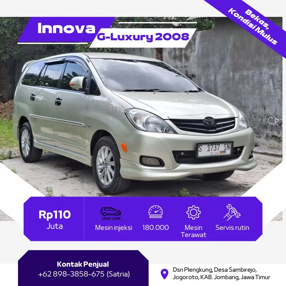 Toyota Kijang Innova 2008 Bensin