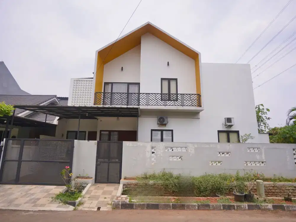Rumah Modern 2 Lt Dekat Tol Pondok Gede Timur 2 Hadap Timur J-25781