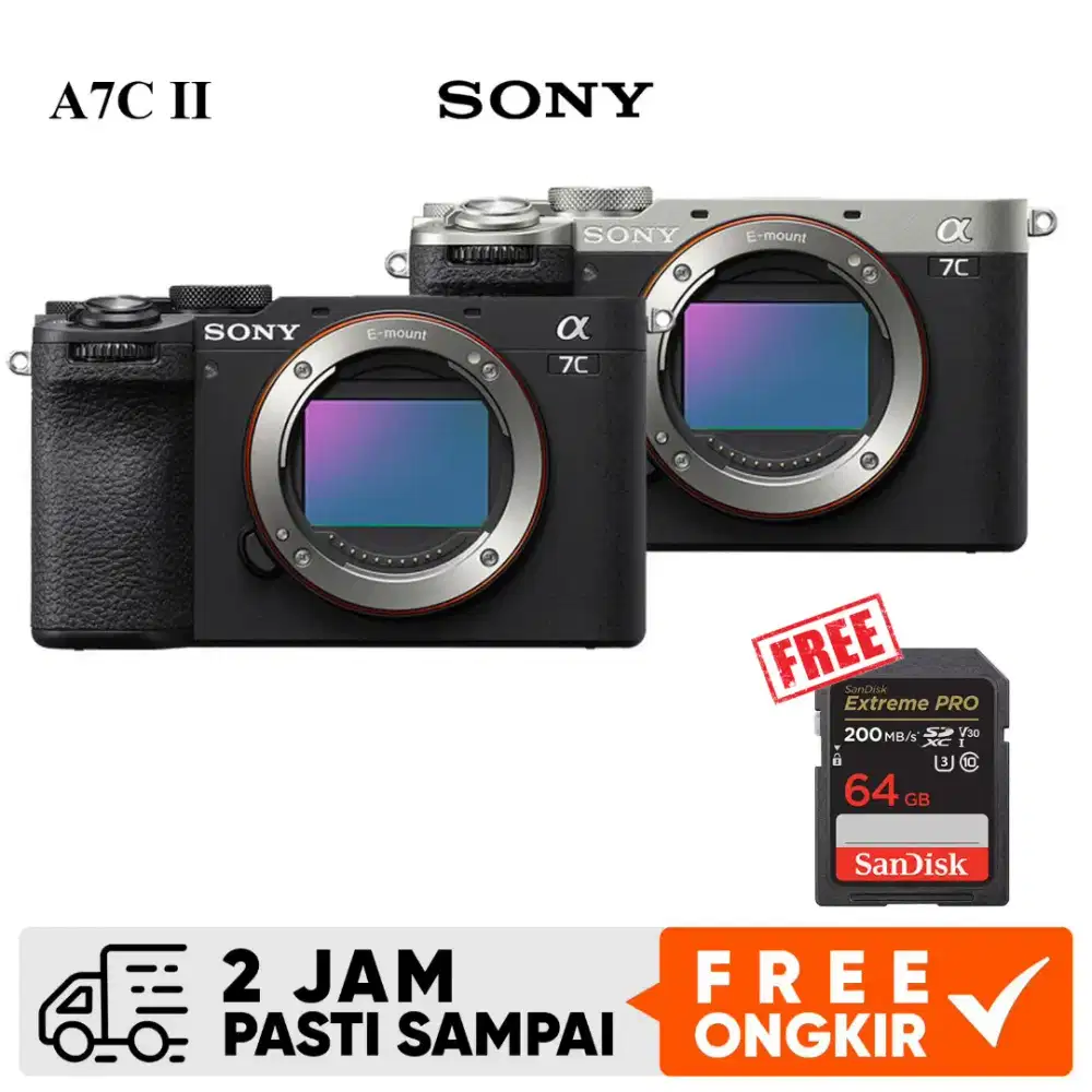 Sony Alpha A7C Body Only / Sony A7C BO / Kamera Mirrorless Sony A7C