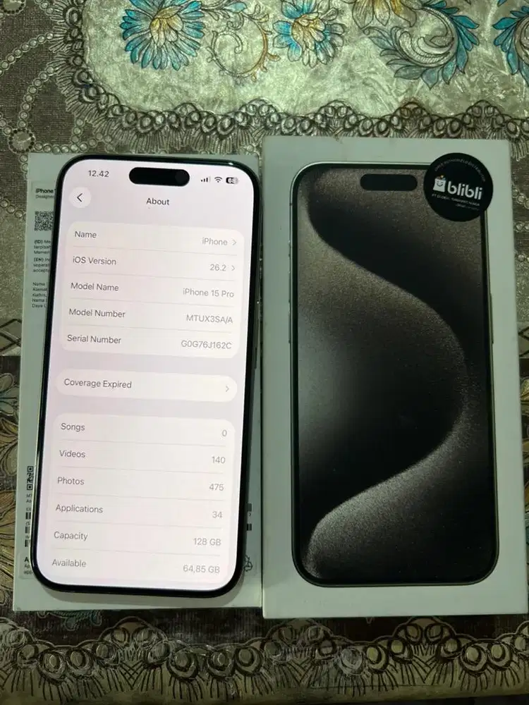 Iphone 15 pro 128gb ibox