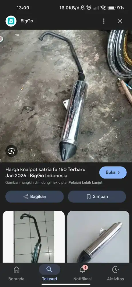 Knalpot fu 150 original