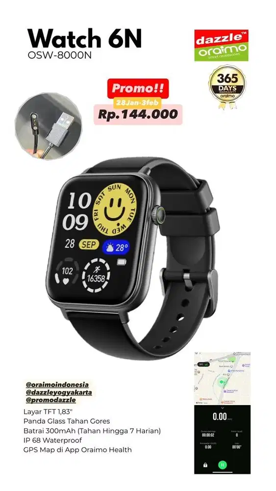 Smartwatch Oraimo Watch 6N OSW-8000N