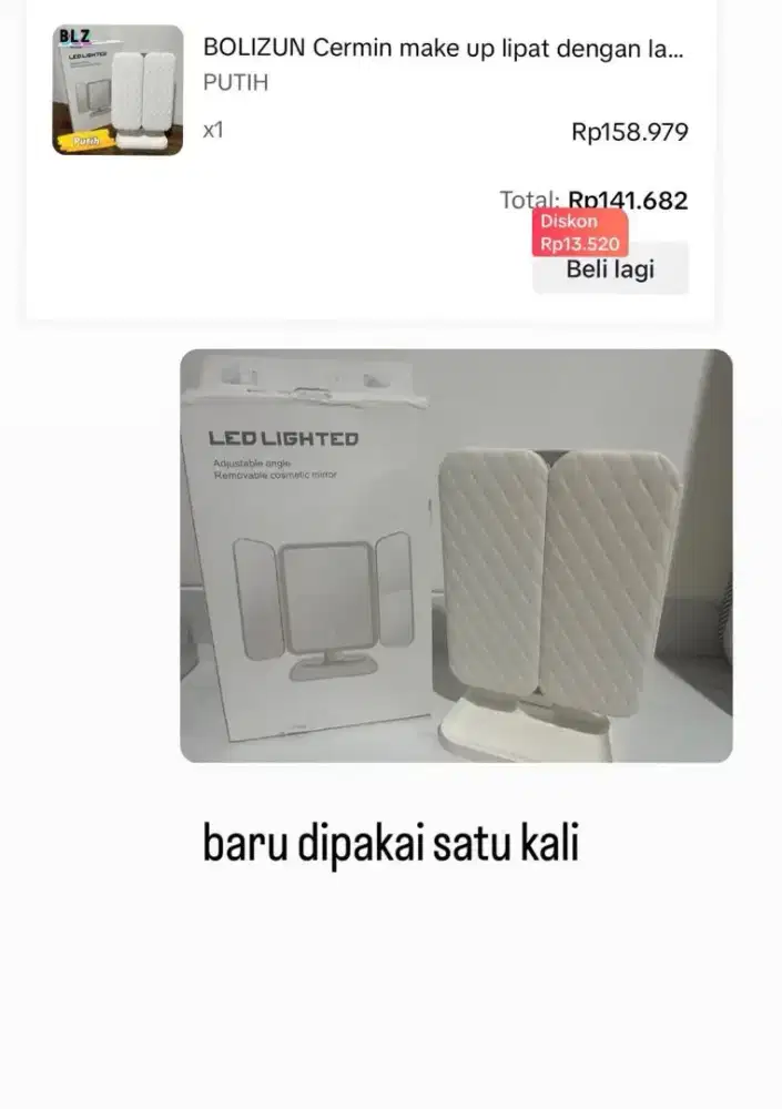 Cermin Make Up Lipat