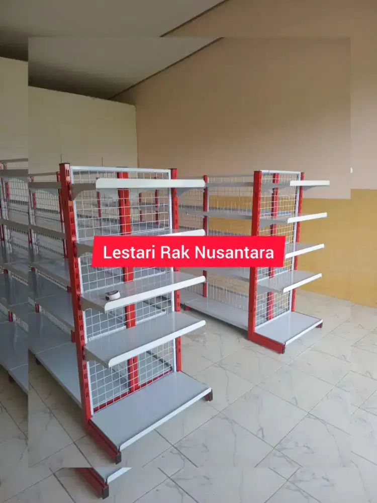 Rak Gondola minimarket besi kuat/baru/harga pabrik