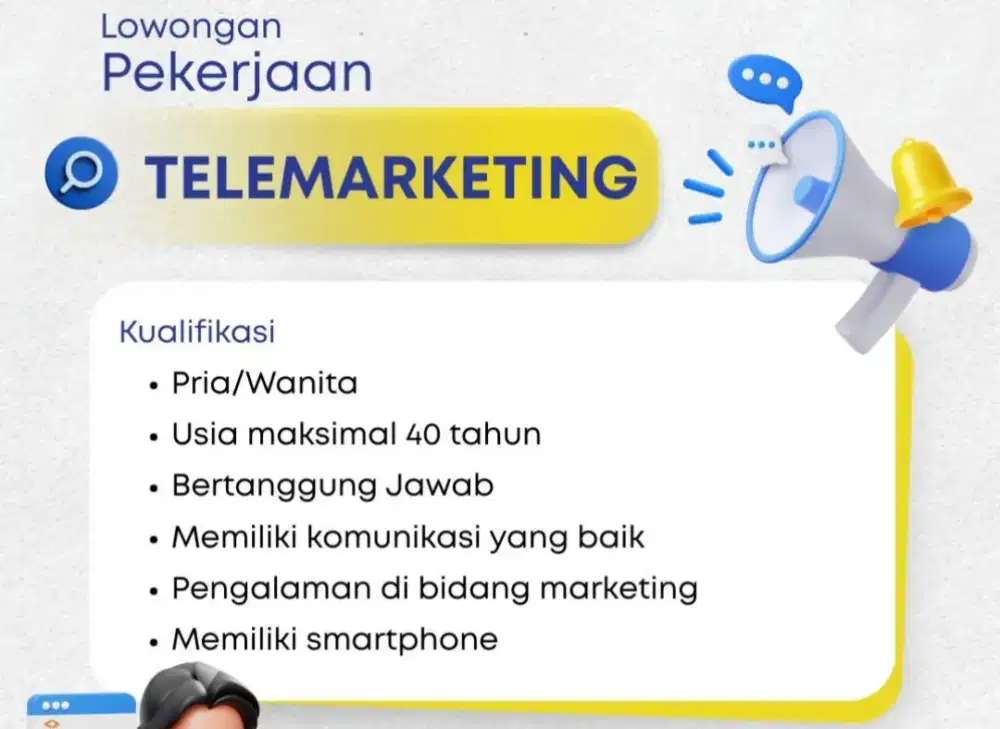 lowongan kerja telemarketing