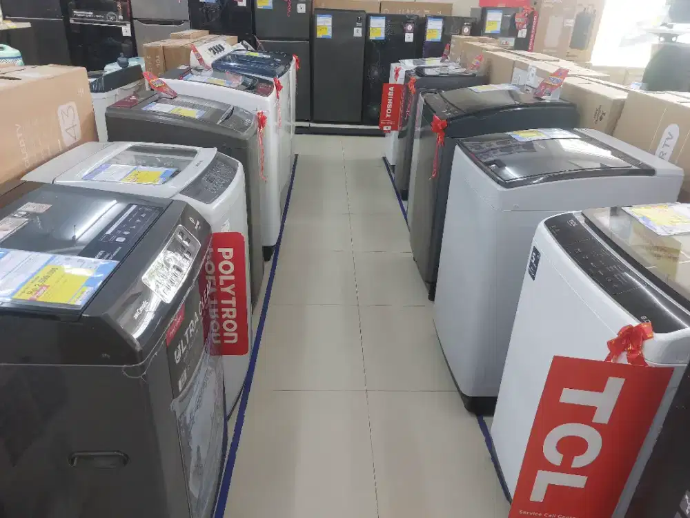 PROMO MESIN CUCI SHARP LOW WATT GRATIS 1X CICILAN