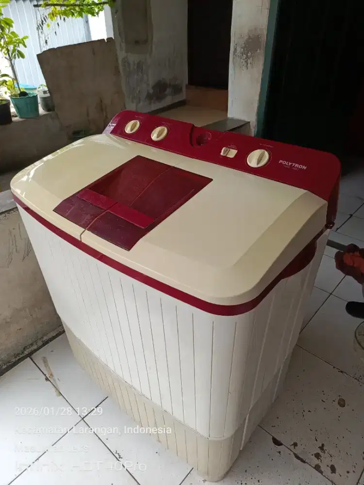 Mesin cuci merek POLYTRON 8kg normal Joss tinggal pake bosku..