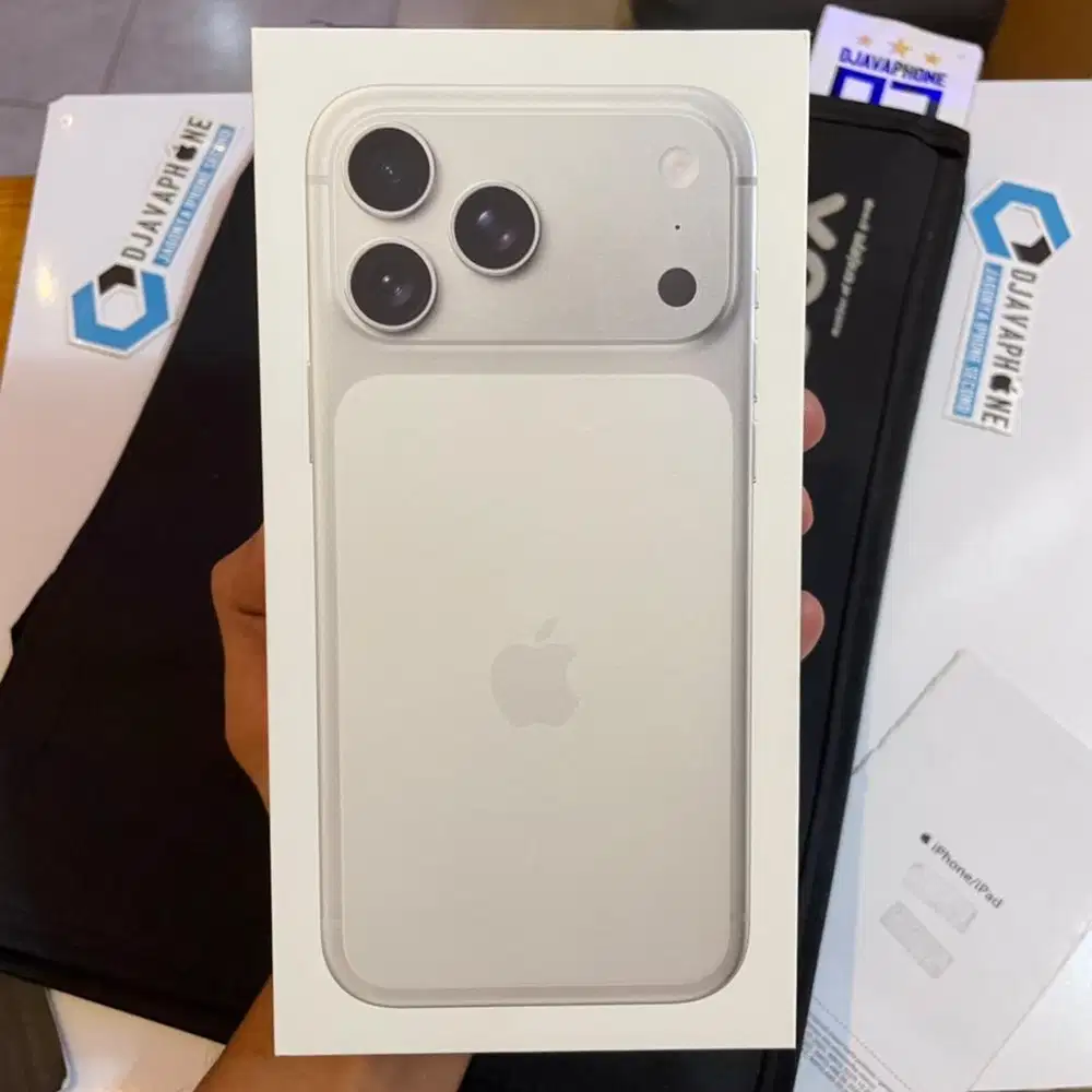 iPhone 17 Pro Max Silver 256GB NEW Garansi Resmi iBox 1 Tahun