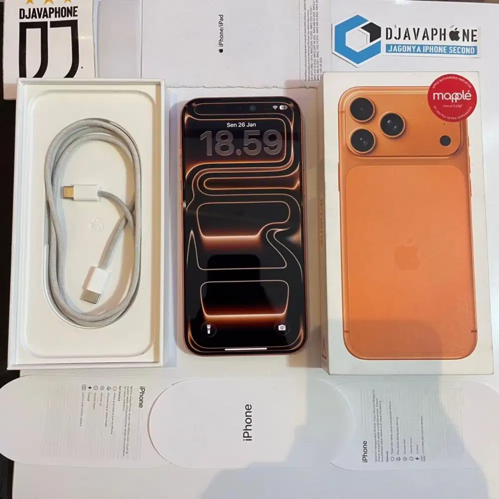 iPhone 17 Pro Max Orange 256GB Garansi Resmi iBox 23 Oktober 2026