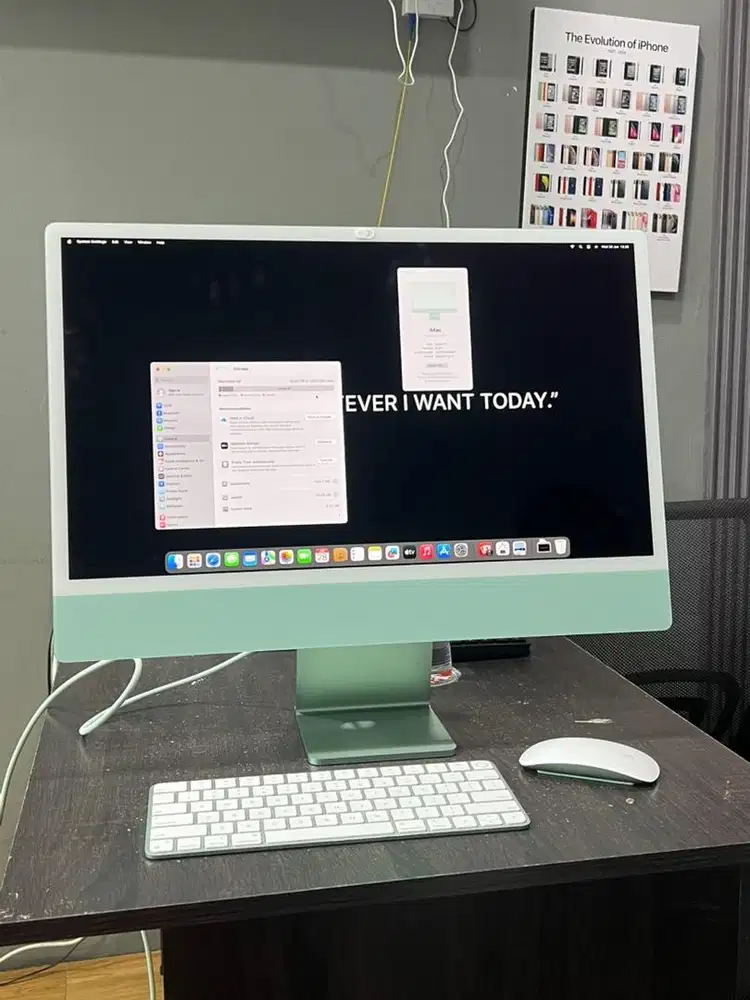 iMac M1 24inch ram 8gb ssd 256gb Mulus