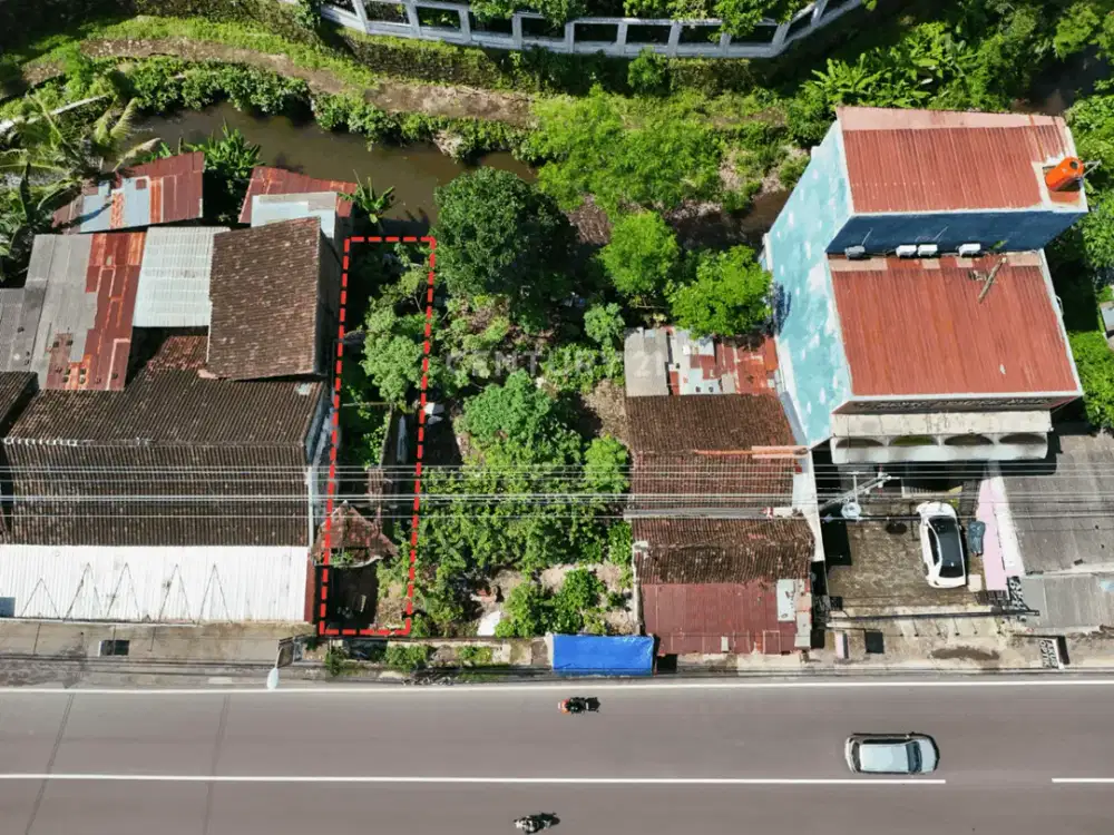 Tanah Luas 106 M2 Strategis Pinggir Jalan Di Jalan Kaliurang Km 9