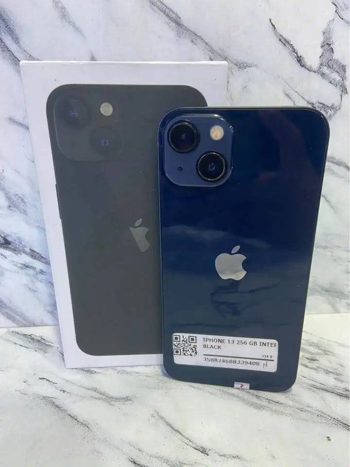 Second IPHONE 13 256gb BLACK INTER All Op Mantapp