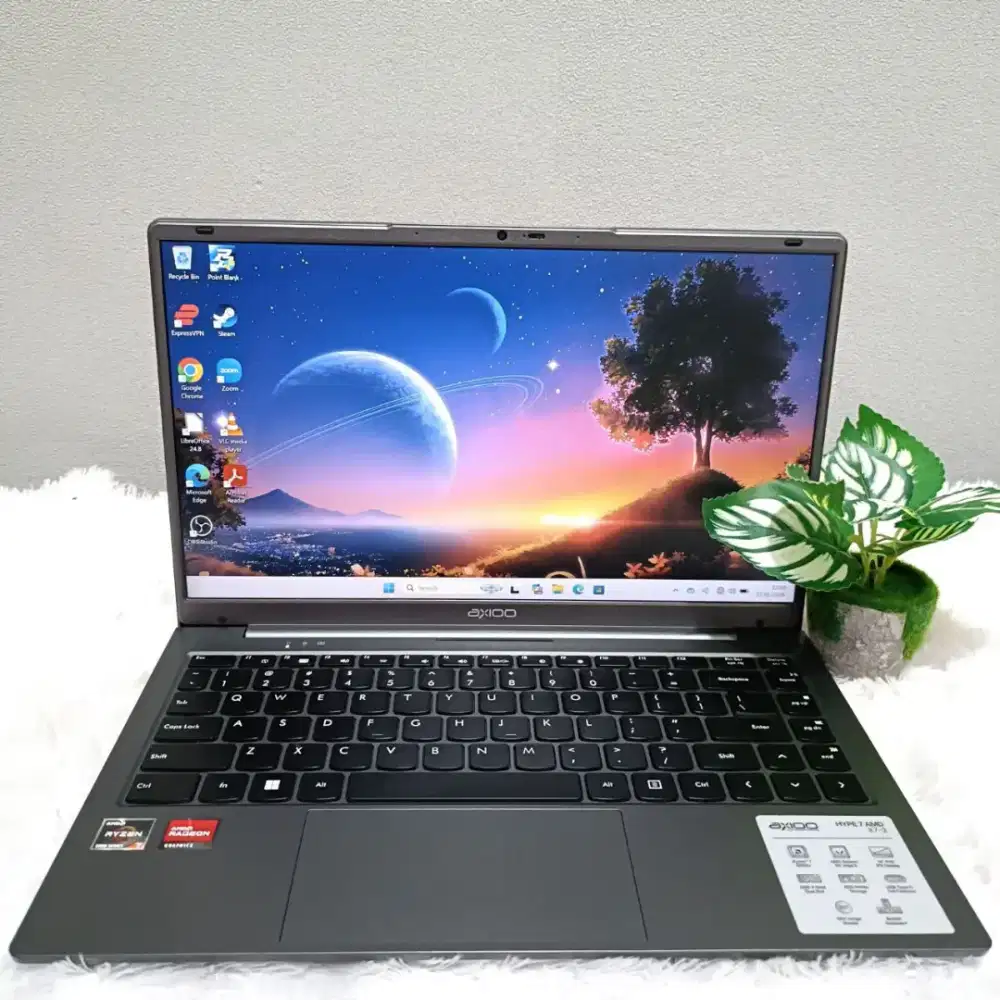 LAPTOP AXIOO HYPE 7 X7 RYZEN 7 5825U RAM 8GB SSD 512GB LAYAR 14.0 FHD