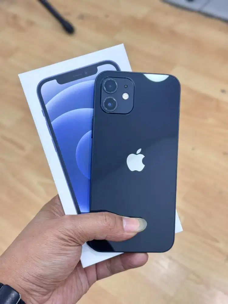 Iphone 12 128Gb midnight second resmi iBox mukus no minus bh 100%
