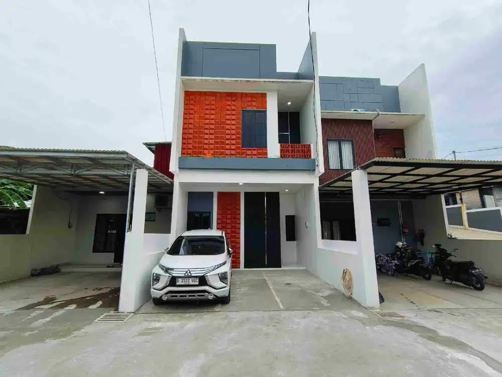 Rumah brandnew free allin dekat pintu tol krukut andara desari