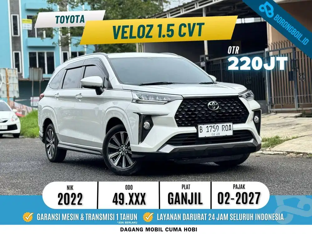TERISTIMEWA !!! VELOZ Q CVT 2022 KM LOW RECORDS