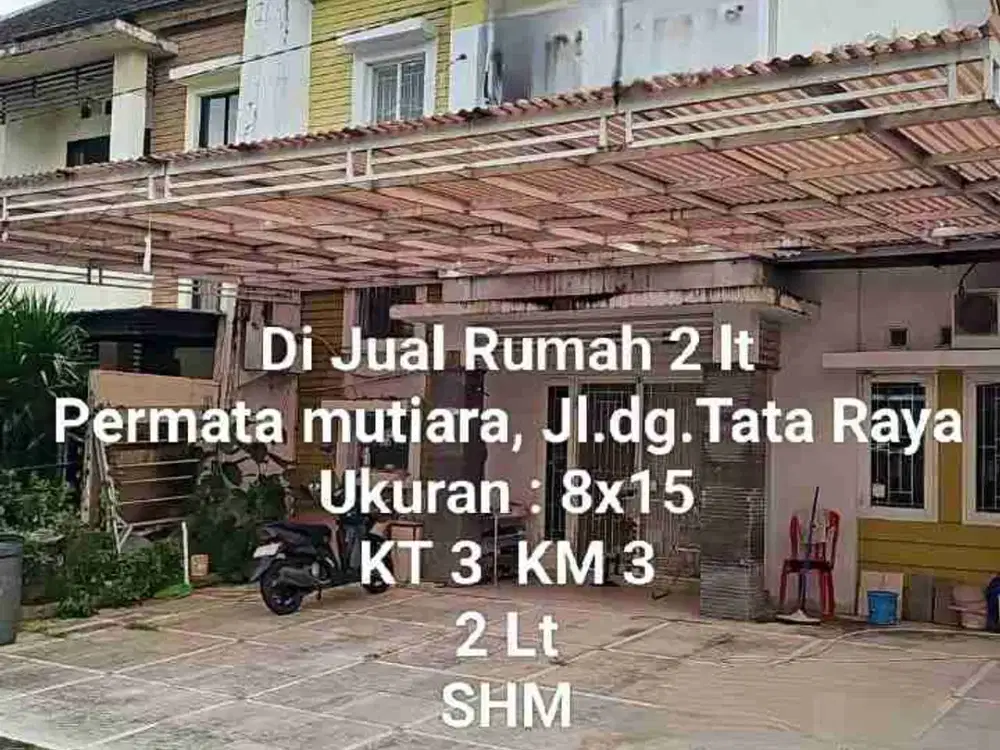 Dijual Rumah 2 lt di Komp. Permata Mutiara Makassar