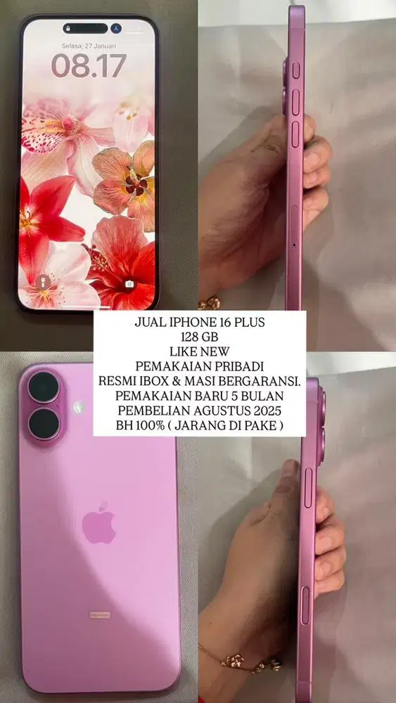 JUAL HP IPHONE 16 PLUS 128GB