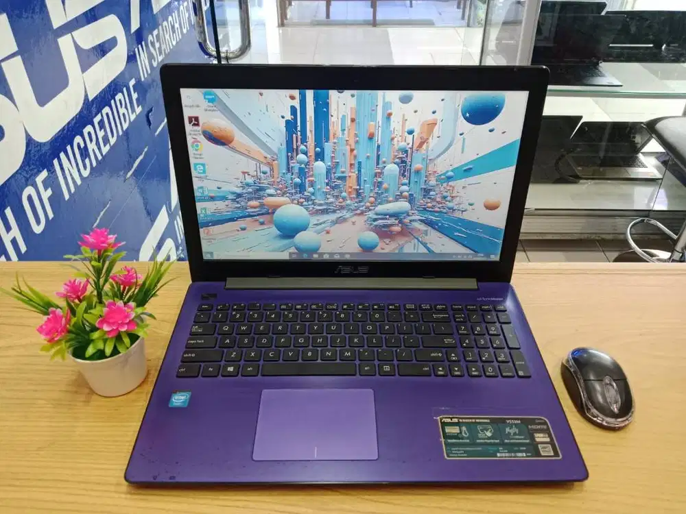 PROMO LAPTOP SEKOLAH ASUS X553M RAM 2GB HDD 500GB SIAP PAKAI