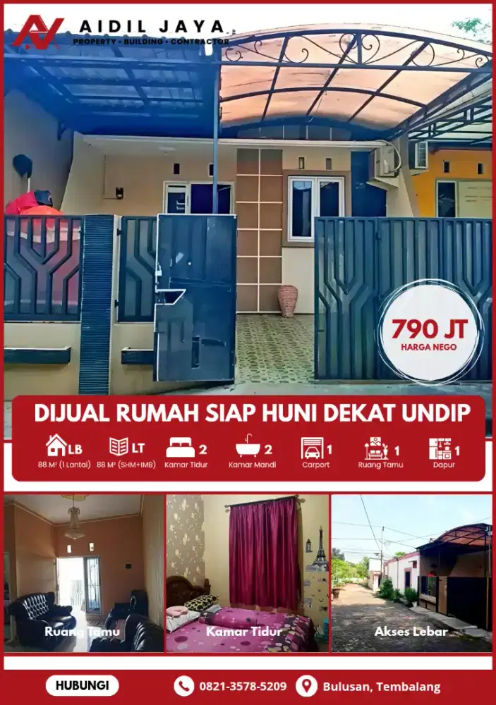 Rumah Cantik Murah Bulusan Tembalang UNDIP DEKAT