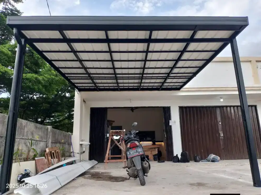 Pasang kanopi atap alderon