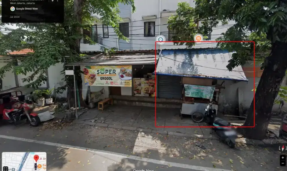 Toko/kios di sewakan