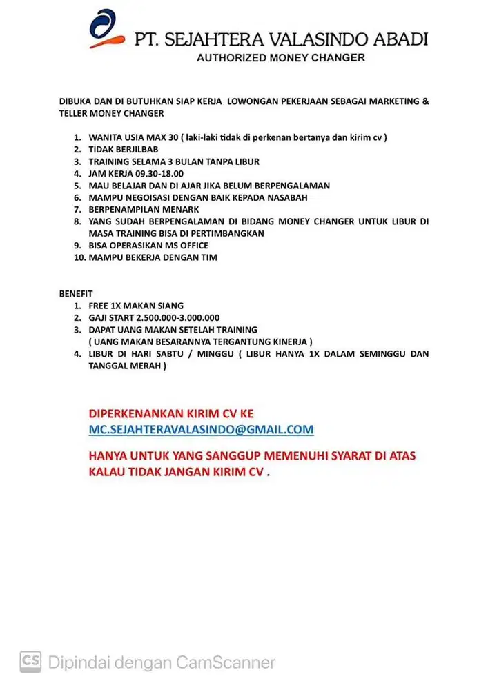 Marketing Money  Changer