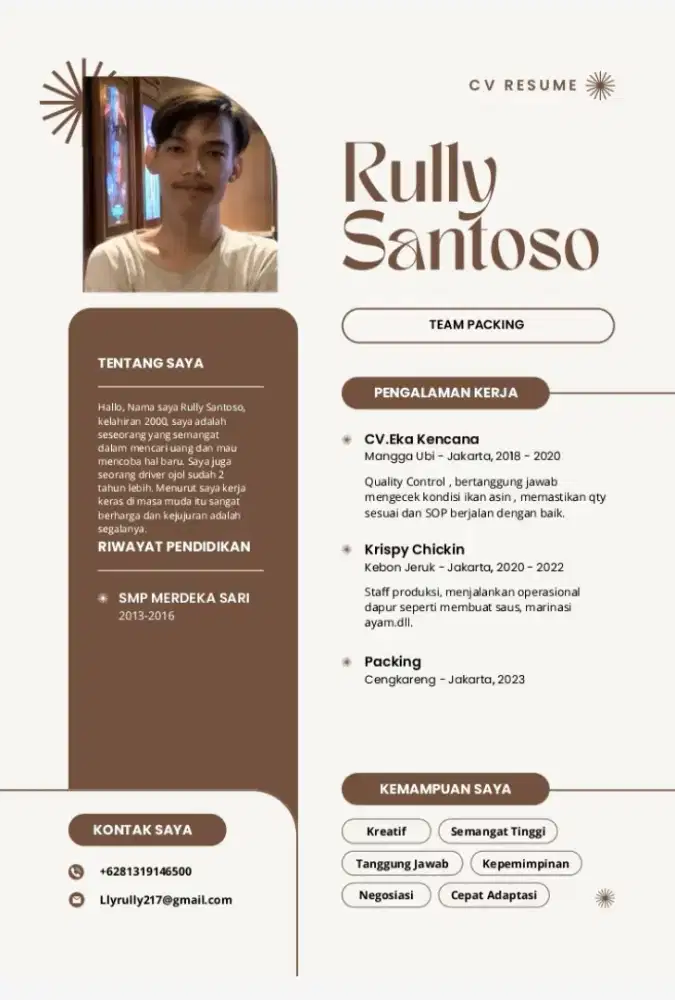 Butuh kerjaan banget