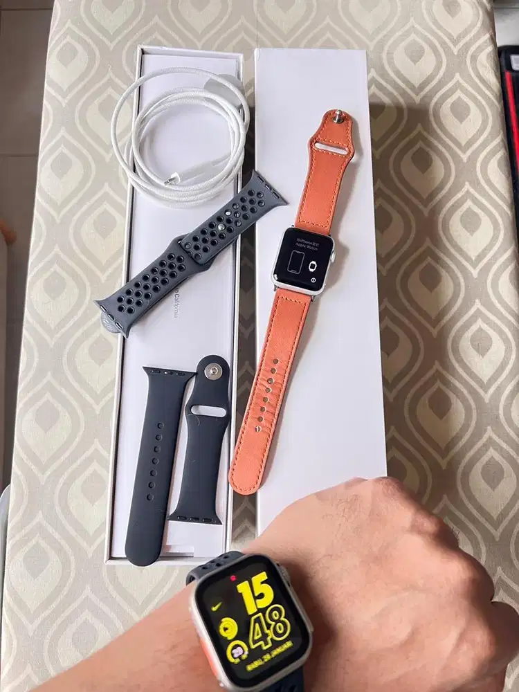 Apple watch seri 3 full set ukuran 38mm ex cewe