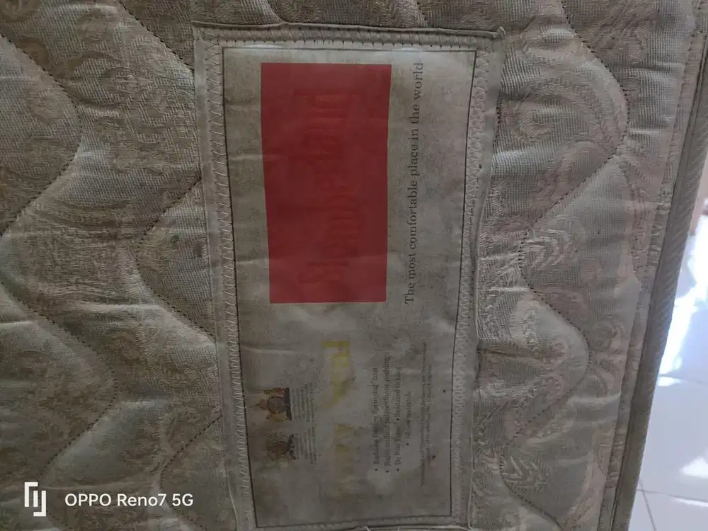 Jual kasur bekas 180 x 200 (3 biji + dipan)