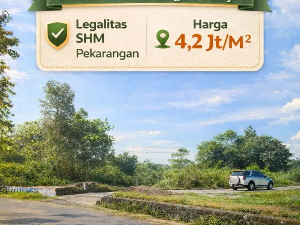 Jual Tanah Jogja Dekat Pintu Tol Maguwoharjo Luas 131 M2 SHMP