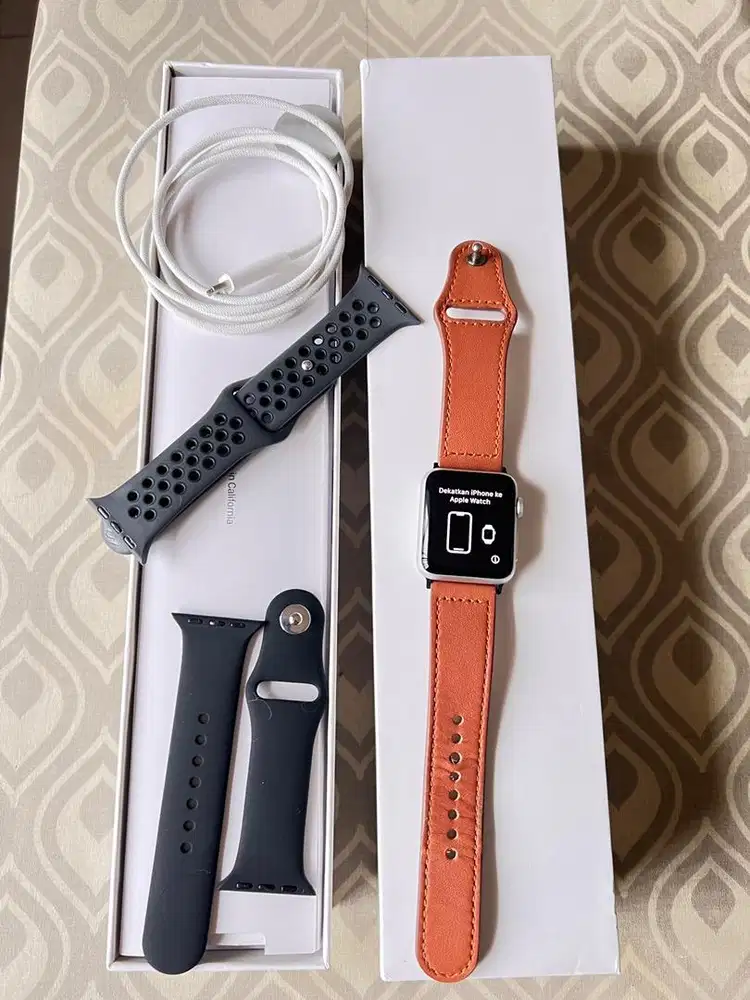 Apple watch seri 3 full set ukuran 38mm ex cewe