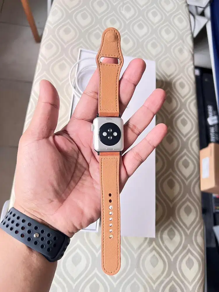 Apple watch seri 3 full set 38mm ex cewe