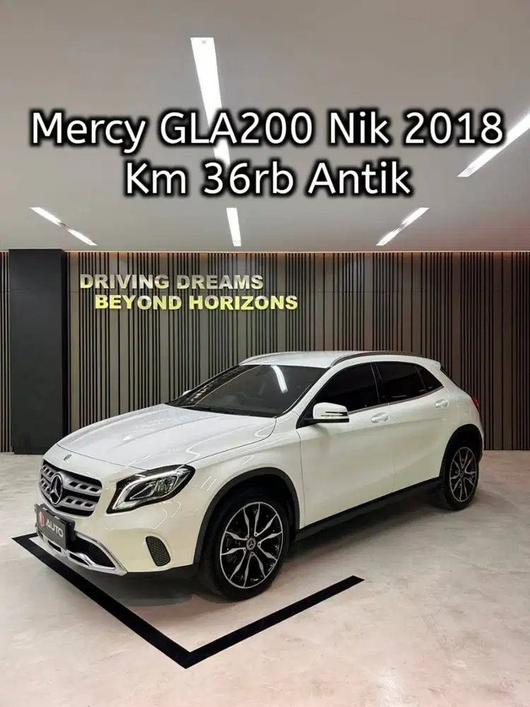 Mercedes Benz GLA200 AT 2018 Mercy GLA 200 Putih Km36rb B168PEI