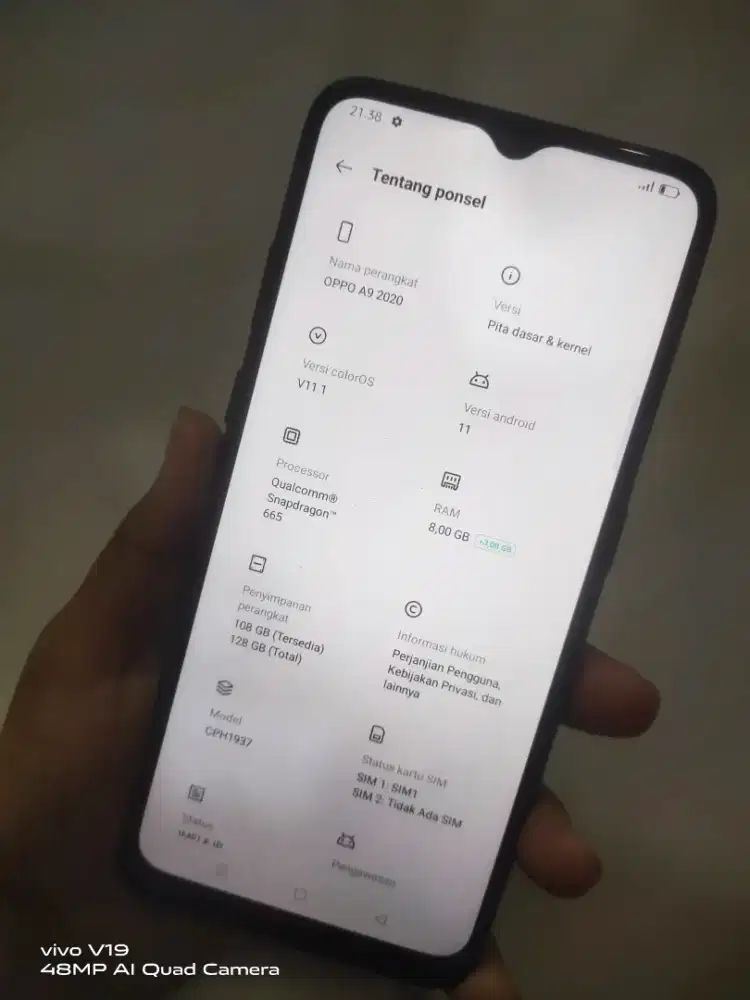 HP OPPO A9 2020 RAM 8+3/128GB