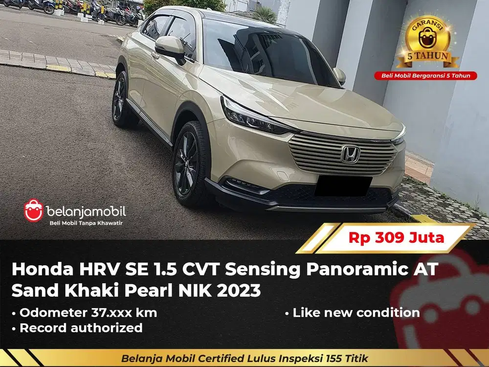 [ GARANSI 5TH ] Honda HRV HR-V HR V SE 1.5 Sensing Panoramic 2023/2024