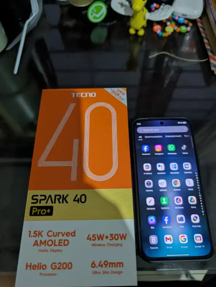Tecno Spark 40 Pro + Mulus Like New baru 14 hari 128 GB
