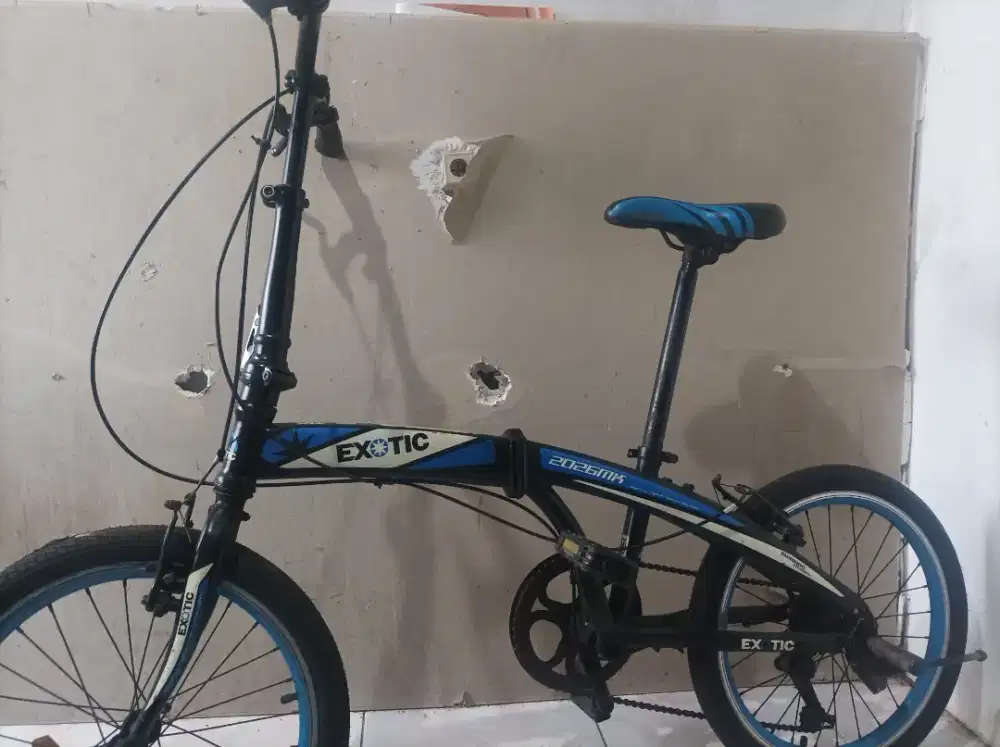 Sepeda lipat Exotic uk 20 dan sepeda anak United uk 14.