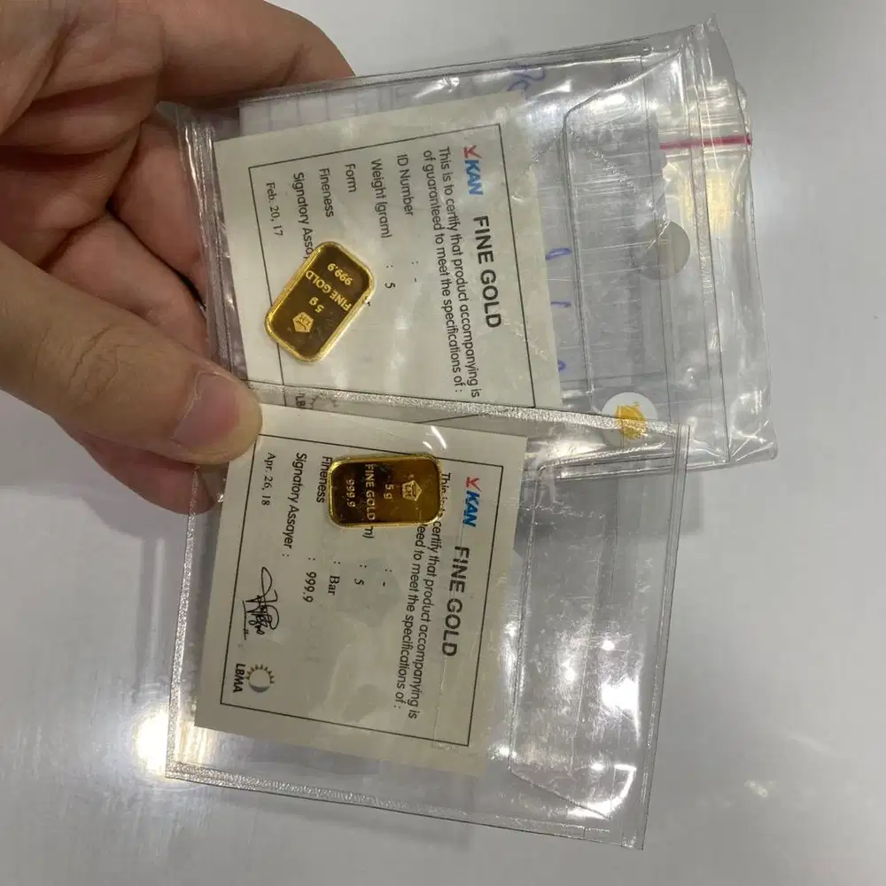 Logam Mulia Emas Antam 5 Gram Batangan Portrait Certieye Idul Fitri