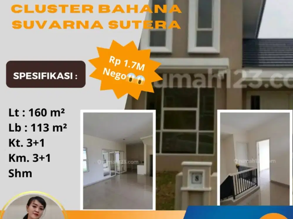 Jual Cepat Cluster Bahana Lt.160 Suvarna Sutera Lavon Cikupa Tangerang