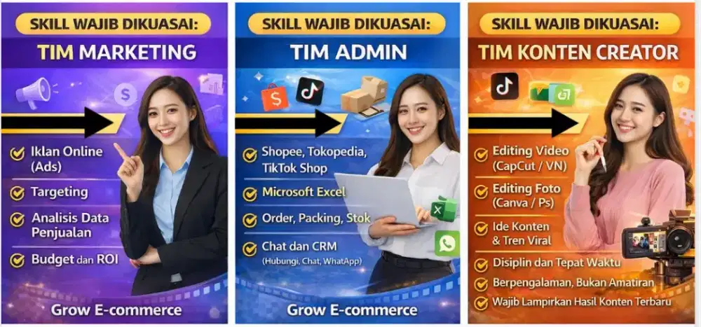 WE ARE LOOKING FOR ADMIN ONLINE SHOPD AND CONTENT CREATOR